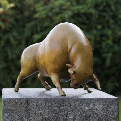 Bronzartes bronzen beeld 'Bull'