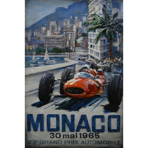 Metal Art 3D schilderij 'Grand Prix Monaco'
