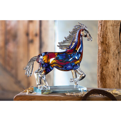 Gilde glas sculptuur 'Cavallo'