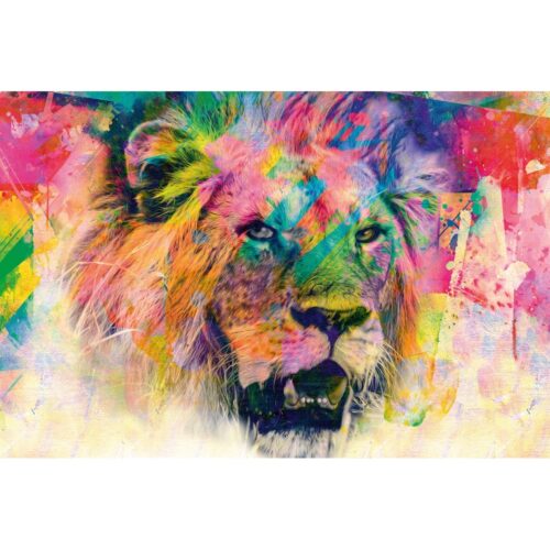 Foto op plexiglas 'Pop Art Lion'