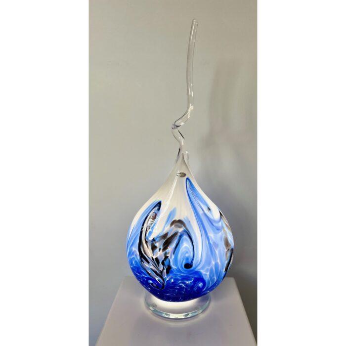 Arno France kristalglas lamp 'Blue wave'