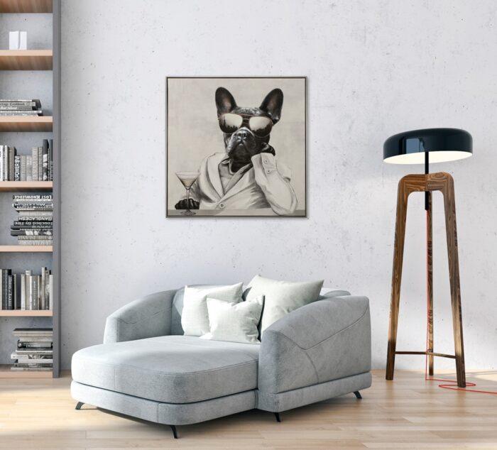 Schilderij 'New York Dog Mafioso I'