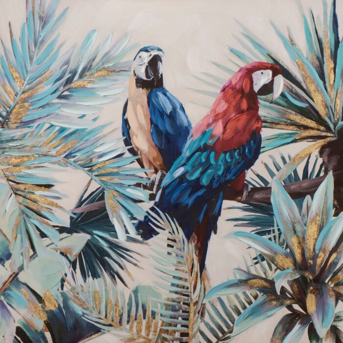 Schilderij '2 Parrots'