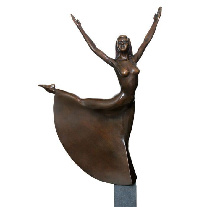 Frans van Straaten bronzen beeld 'Here I am'
