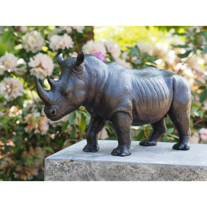 Bronzartes bronzen beeld 'Rhino'