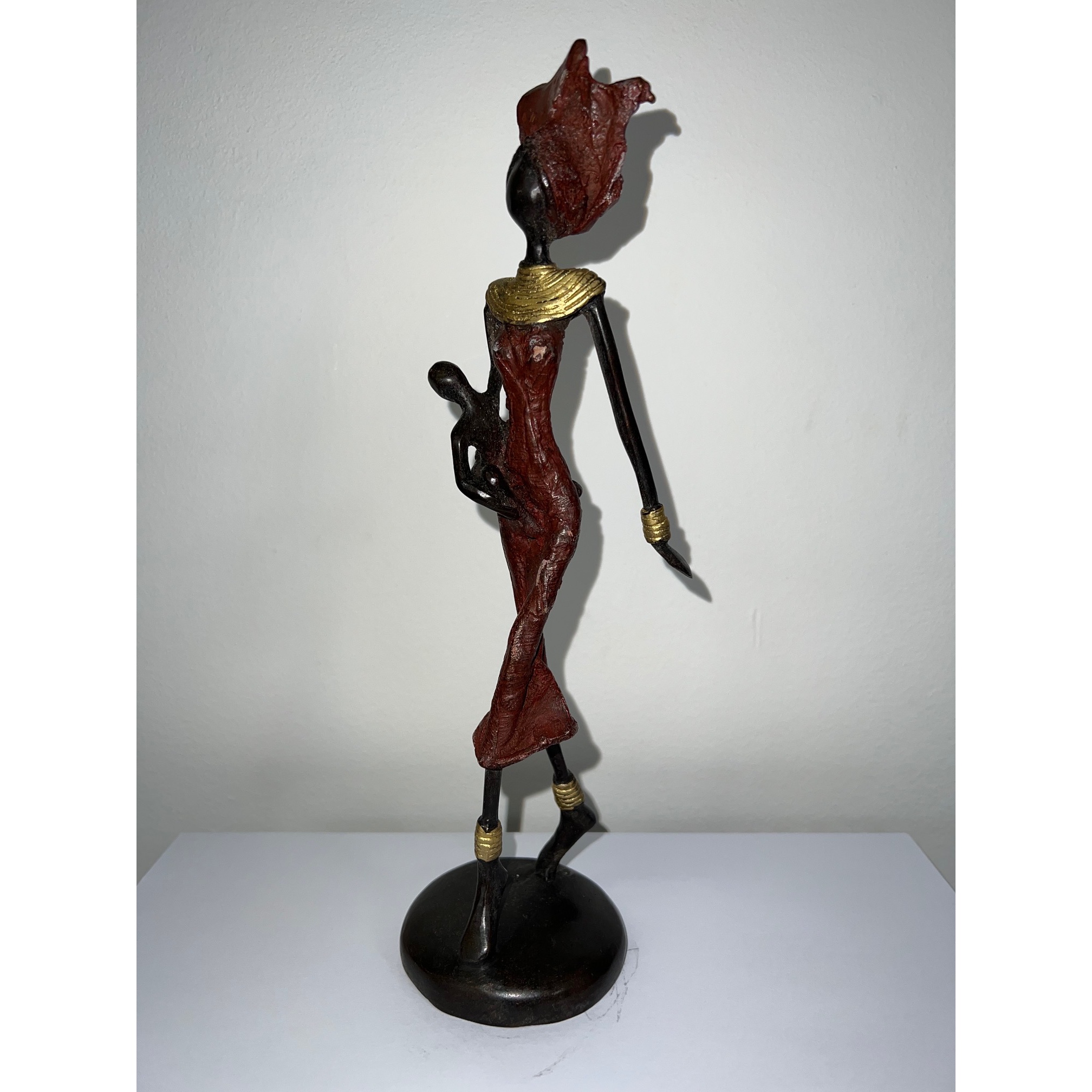 Ger van 'Uniek Afrikaans bronzen beeld I' - 26 cm - Ook online