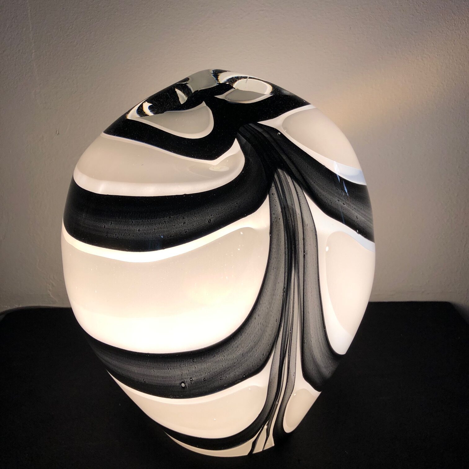 Corporation ga zo door Voorbeeld Loranto glazen lamp 'Zebra' - Afmetingen 30 x 35 cm hoog