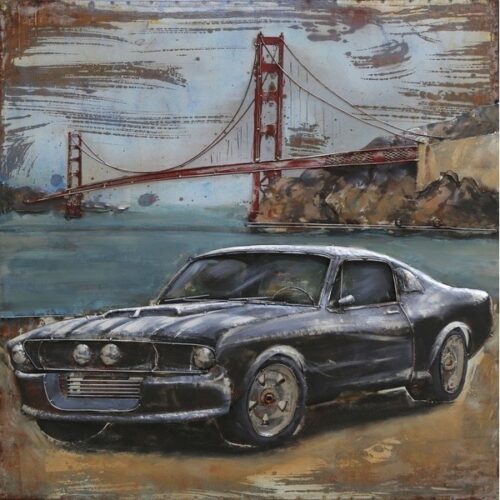 Metal Art 3D schilderij 'Golden Gate Bridge'