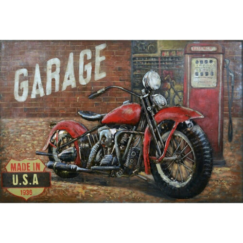 Metal Art 3D schilderij 'De garage'