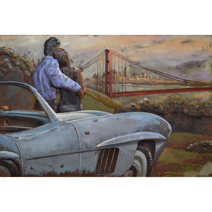 Metal Art 3D schilderij 'Golden Gate Bridge