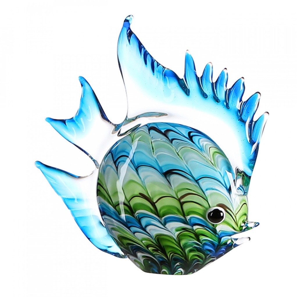 Gilde glas beeld 'Vrolijke Vis' - 28 x 30 - online