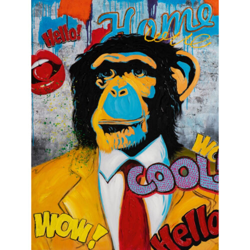 Schilderij 'Cool Monkey'