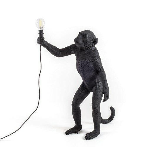 Seletti Monkey lamp 'Standing outdoor black'