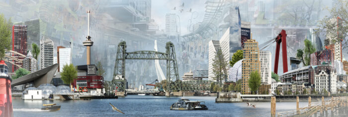 Groeneweg fotocompilatie 'The Bridge Rotterdam