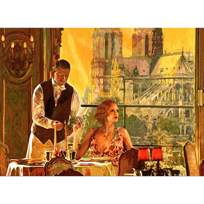 Tos Kostermans Mixed Media 'Lunch in Paris'