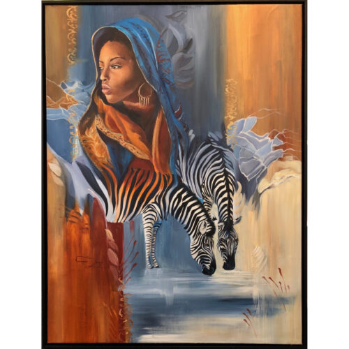 Vanessa Lomas schilderij 'My African Dream'
