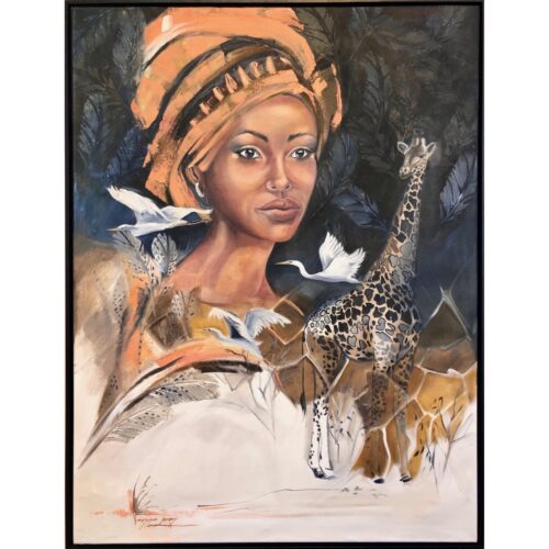 Vanessa Lomas schilderij 'Princess Savanna'