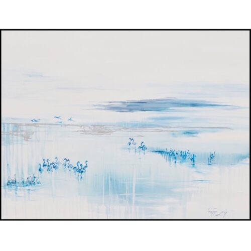 Vanessa Lomas schilderij 'Shimmering Lake'