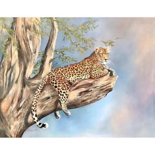 Vanessa Lomas schilderij 'Sky view'