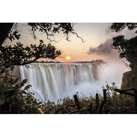 Foto op aluminium 'The Victoria Falls'