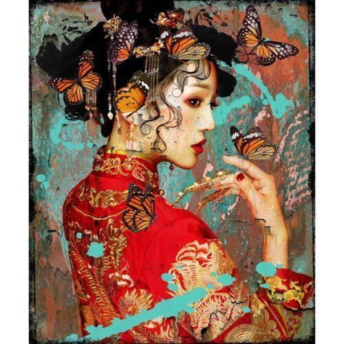 Hans Jochem Bakker schilderij 'Asian Love I'