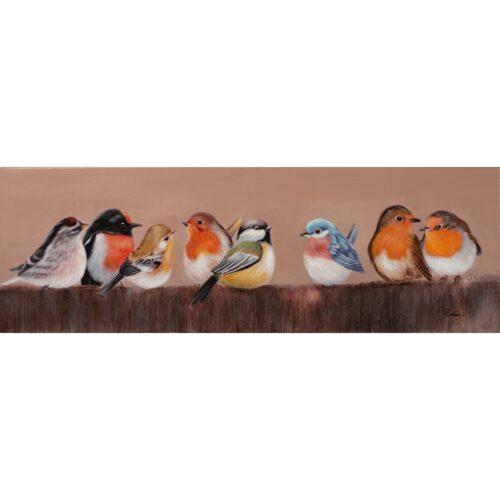 Schilderij 'Kleurrijke vogels'