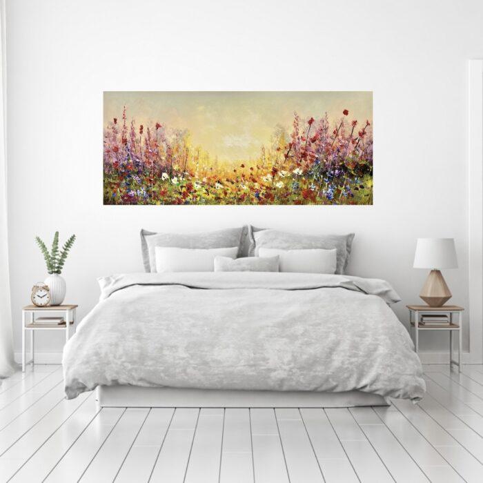 Jochem de Graaf schilderij ‘Kleurrijk Bloemenveld’