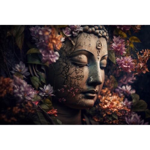 Foto op plexiglas 'Zen Flower Buddha'